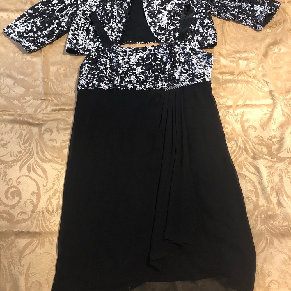 Black and white dress with jacket